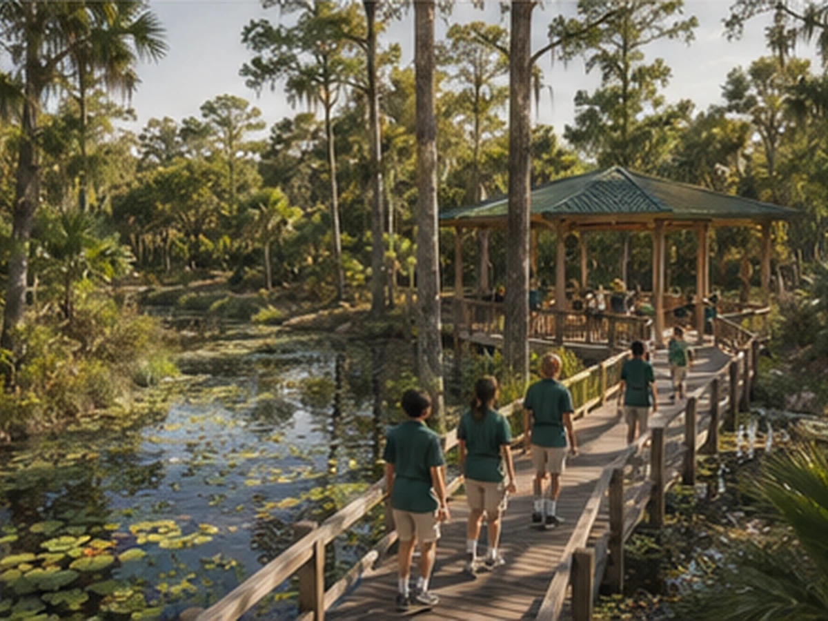 Concept rendering, boardwalk