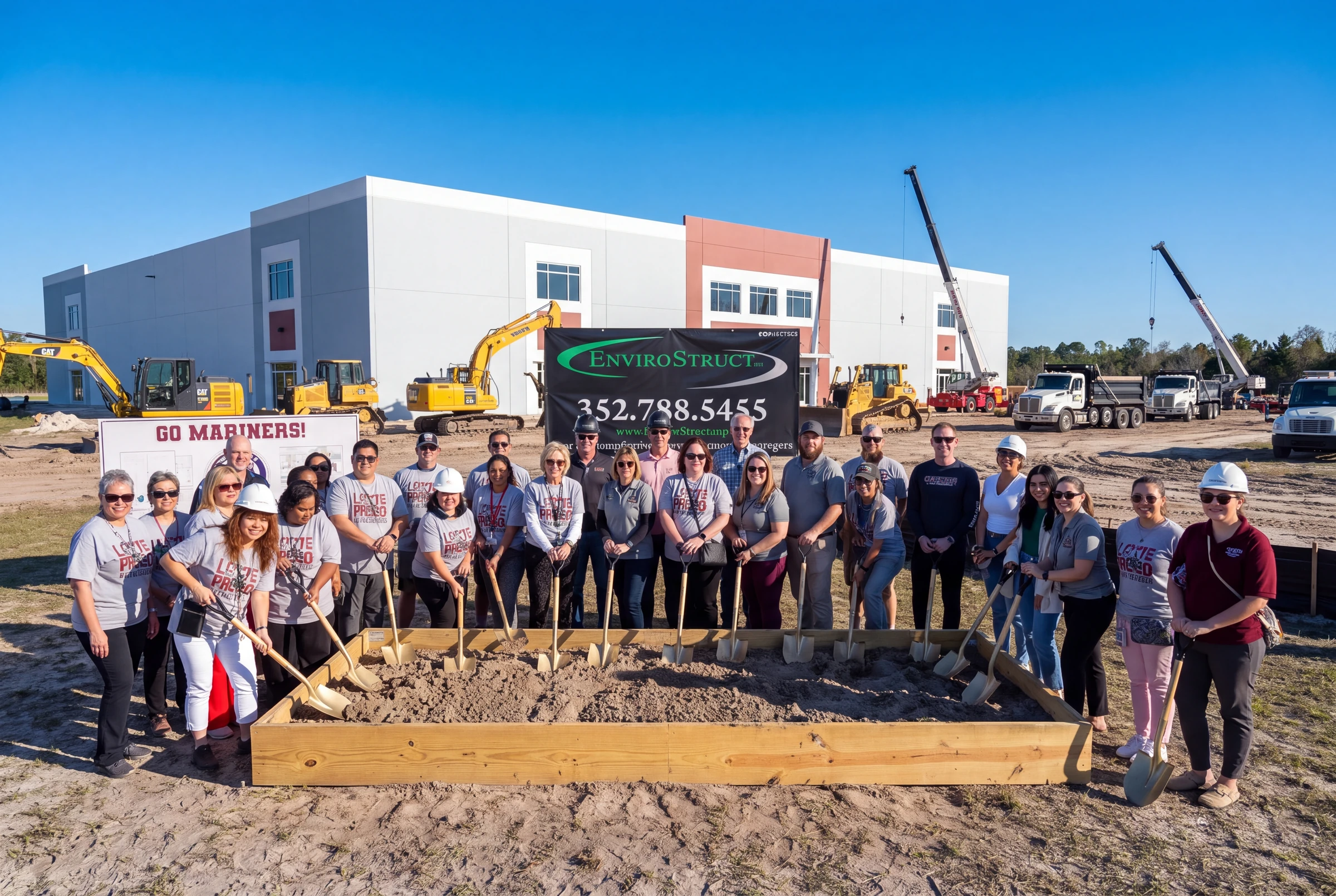 Groundbreaking for a new school building